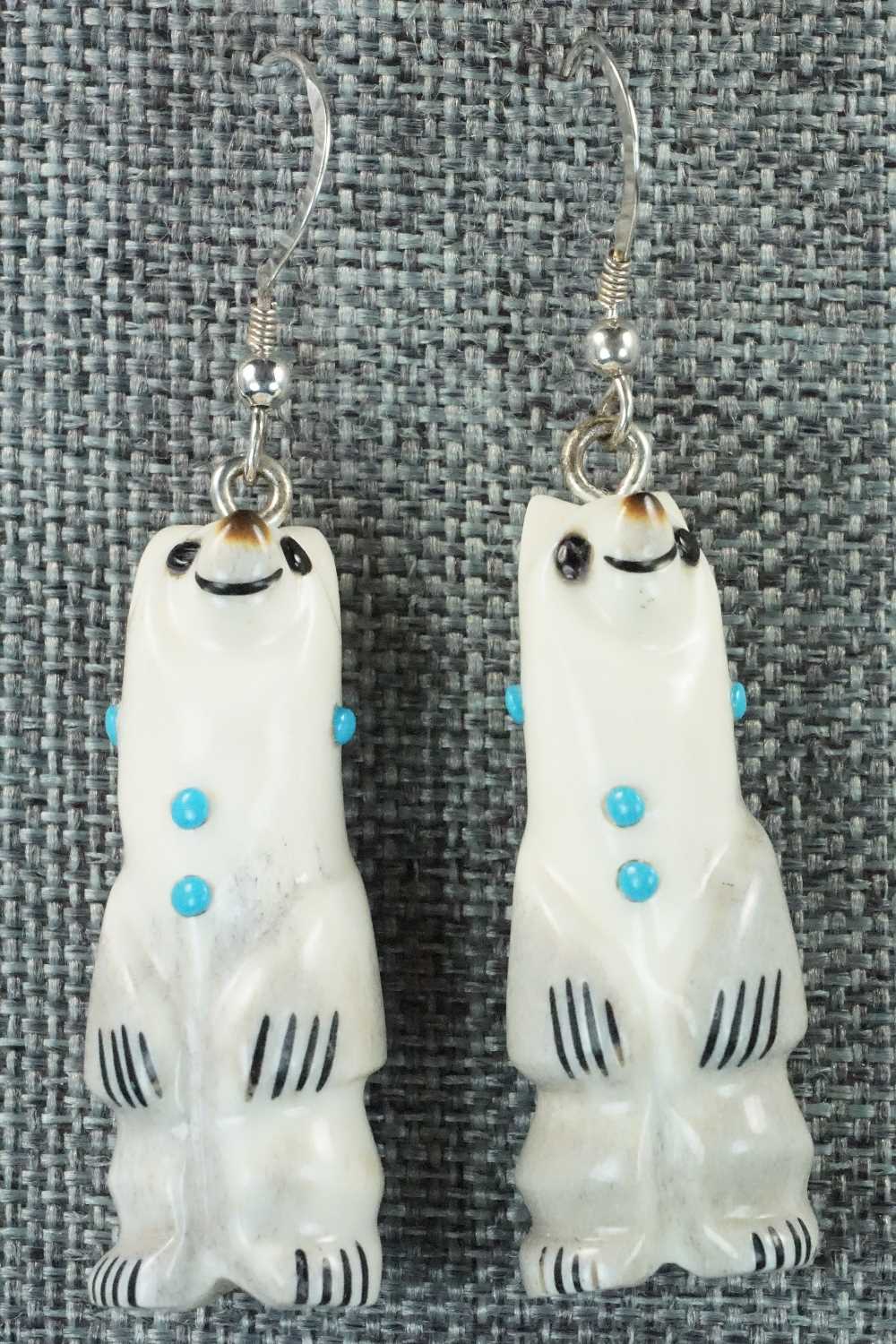 Antler & Sterling Silver Earrings - Claudia Peina