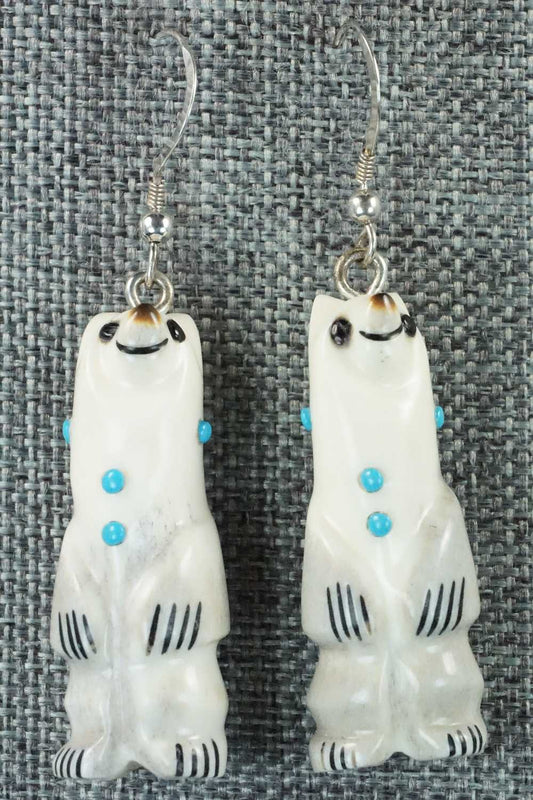 Antler & Sterling Silver Earrings - Claudia Peina