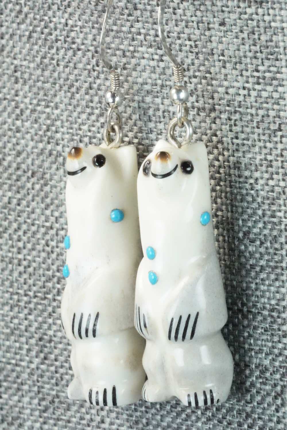Antler & Sterling Silver Earrings - Claudia Peina