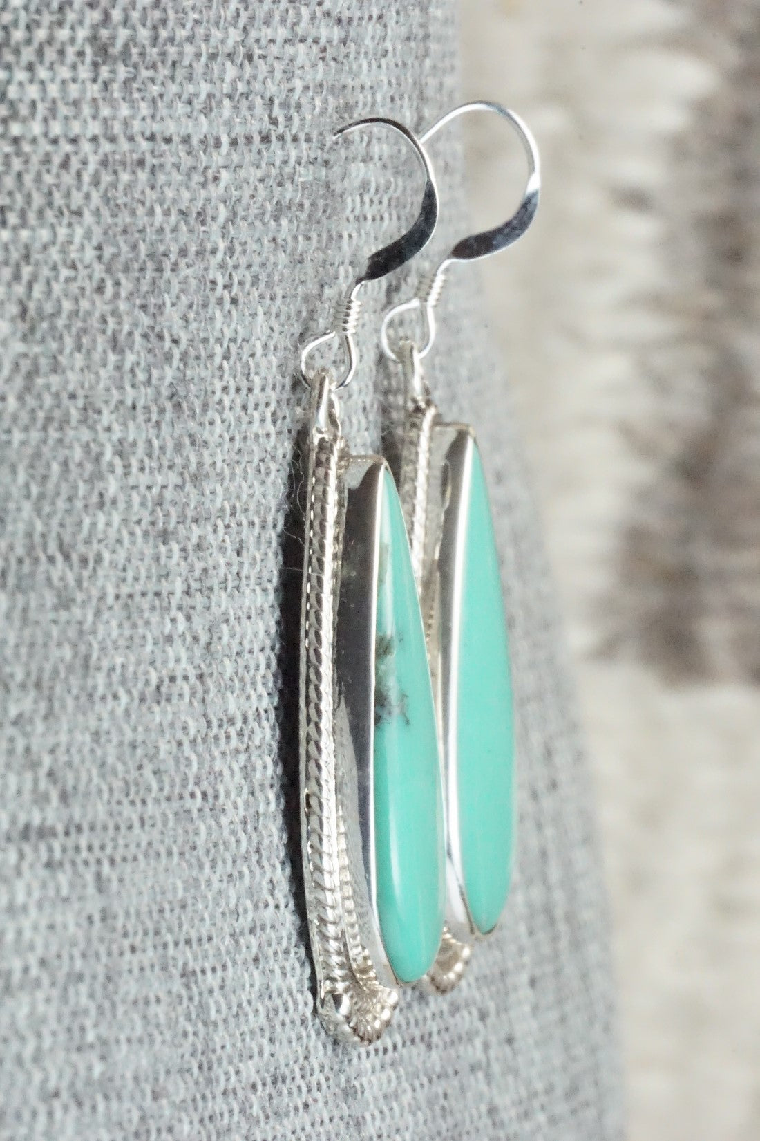 Turquoise & Sterling Silver Earrings - Sharon McCarthy