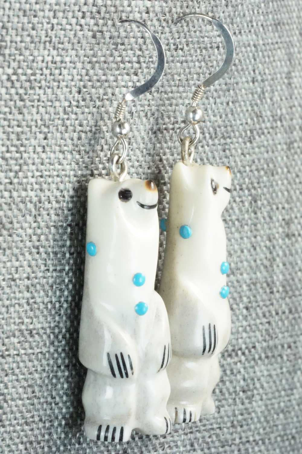 Antler & Sterling Silver Earrings - Claudia Peina