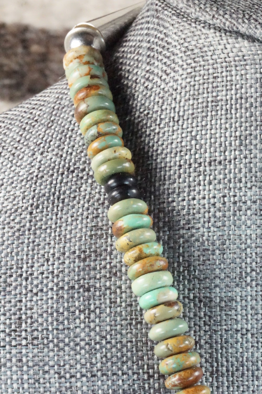 Buffalo Zuni Fetish Carving Necklace - Andres Quandelacy