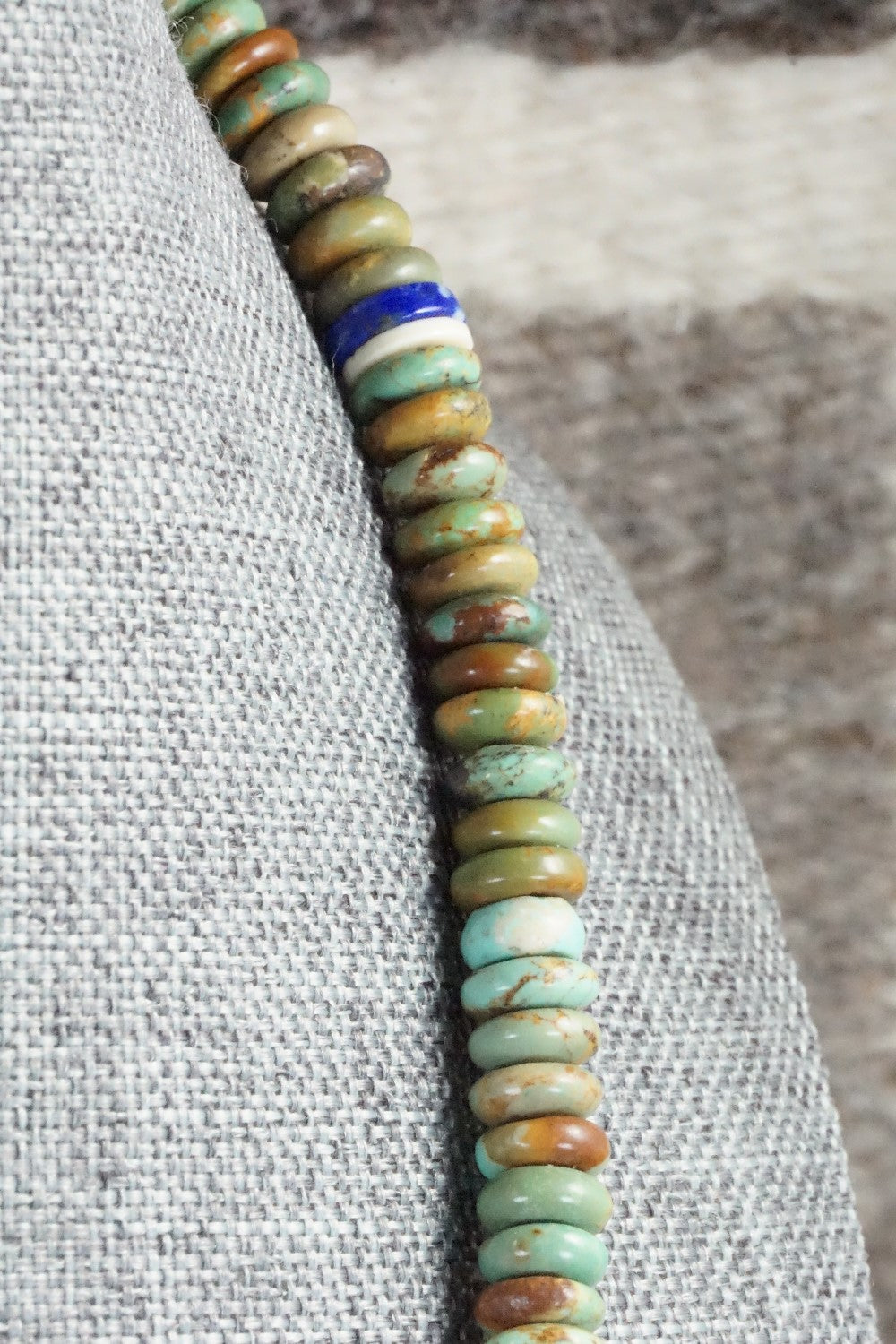Buffalo Zuni Fetish Carving Necklace - Andres Quandelacy