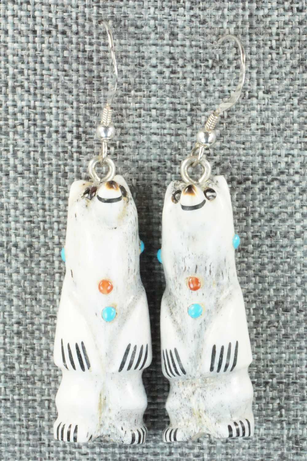 Antler & Sterling Silver Earrings - Claudia Peina