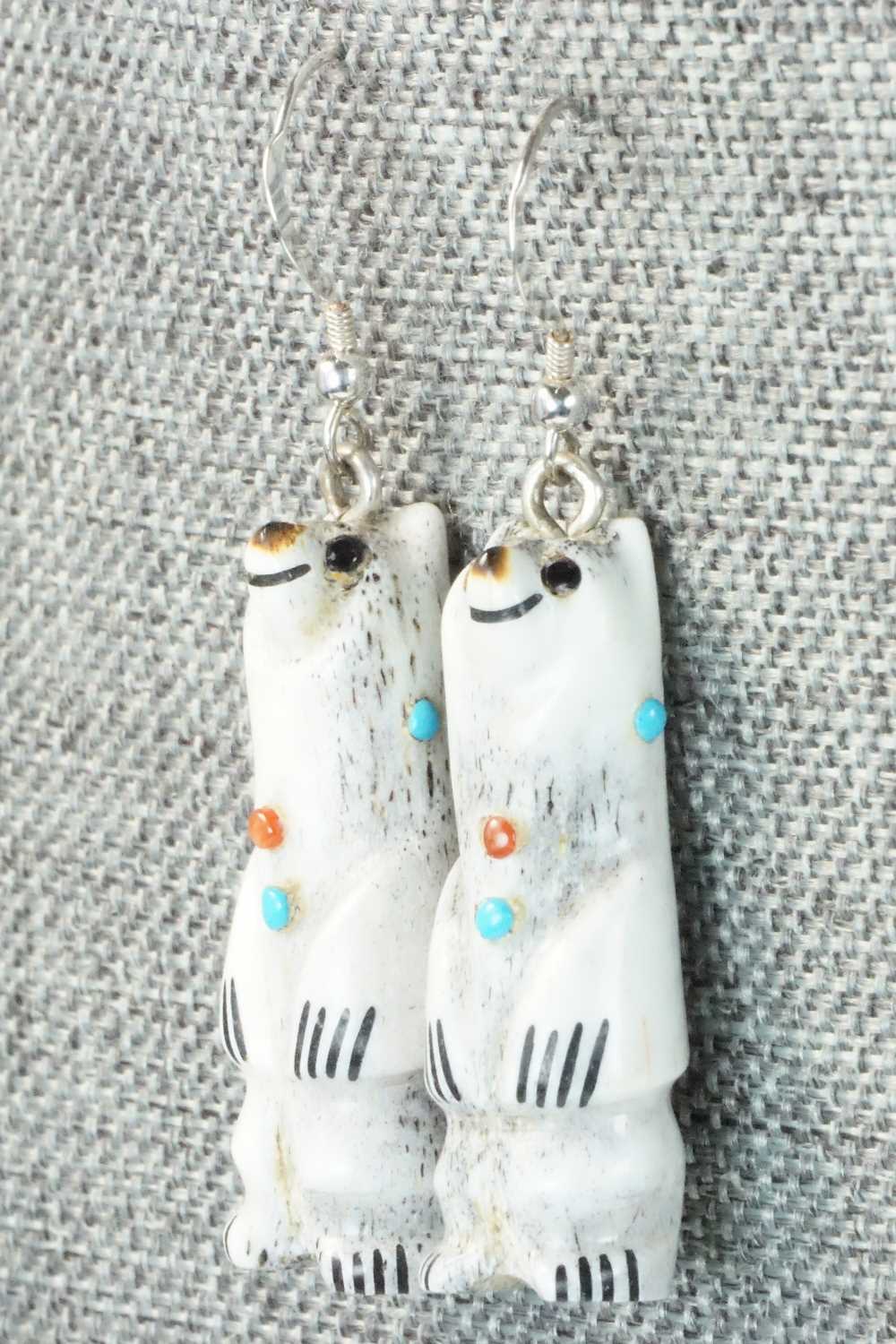 Antler & Sterling Silver Earrings - Claudia Peina
