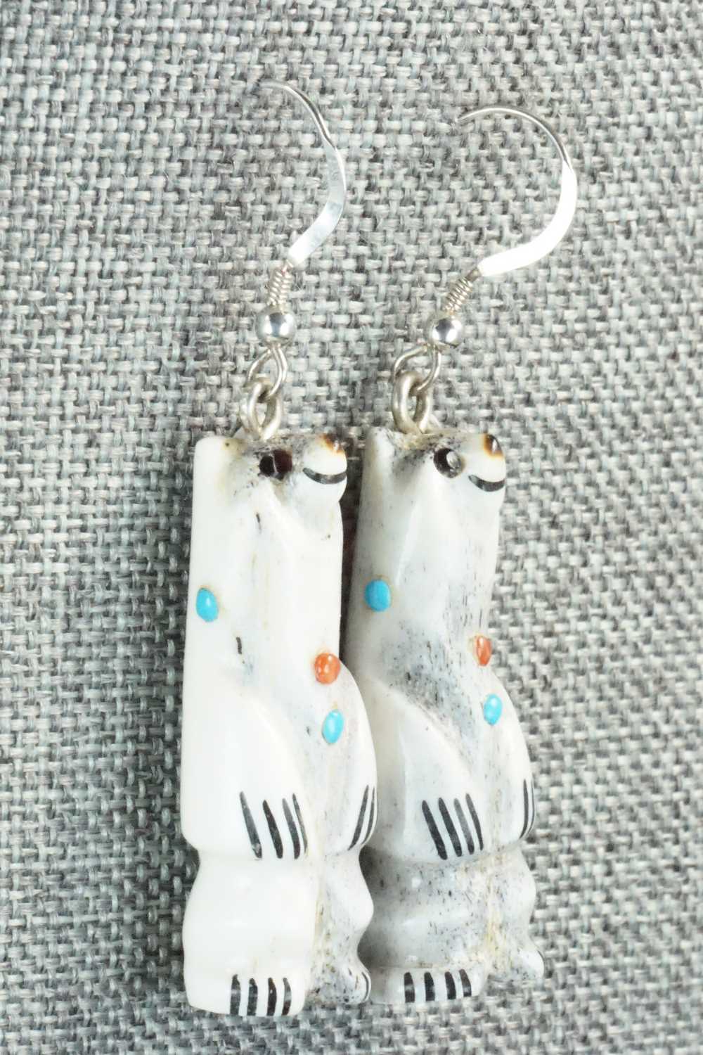 Antler & Sterling Silver Earrings - Claudia Peina
