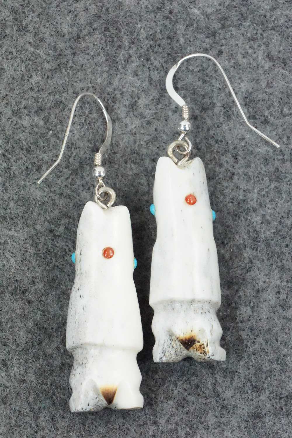 Antler & Sterling Silver Earrings - Claudia Peina