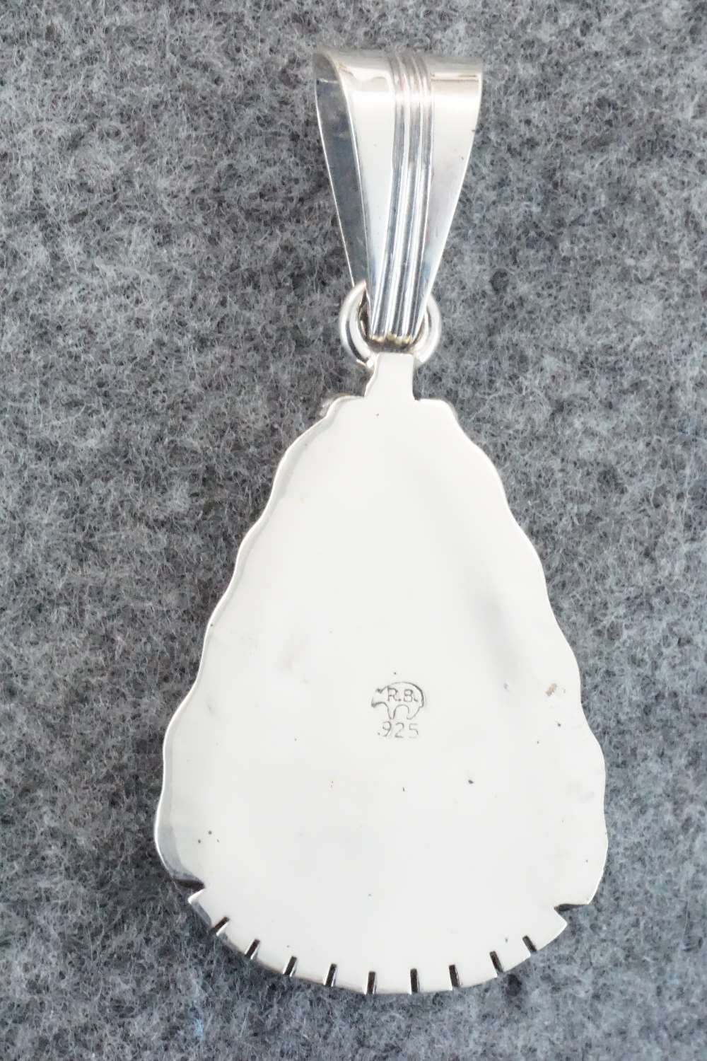 Turquoise & Sterling Silver Pendant - Samuel Yellowhair