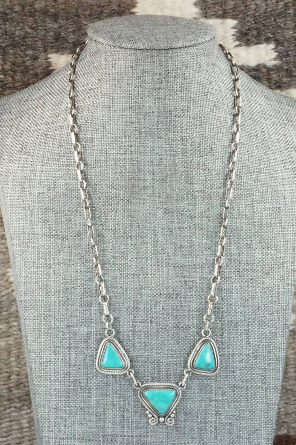 Turquoise & Sterling Silver Necklace - Derrick Gordon