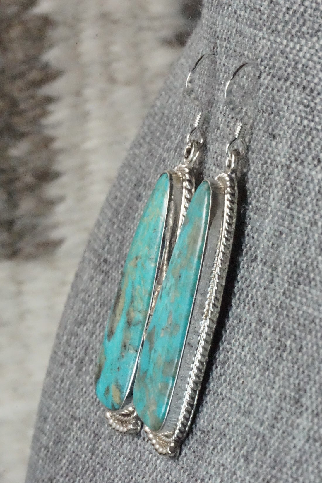 Turquoise & Sterling Silver Earrings - Sharon McCarthy