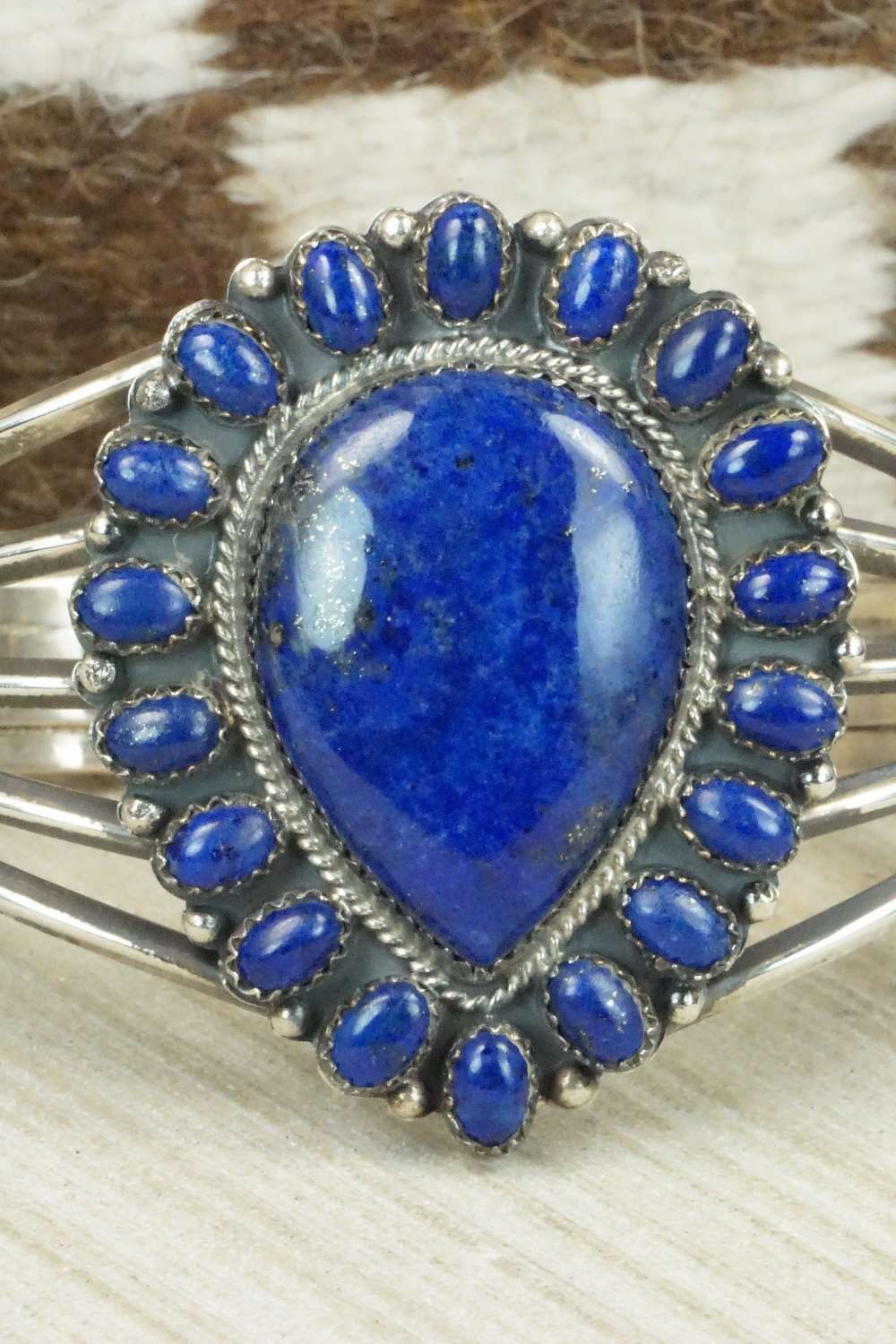 Lapis & Sterling Silver Bracelet - Navajo