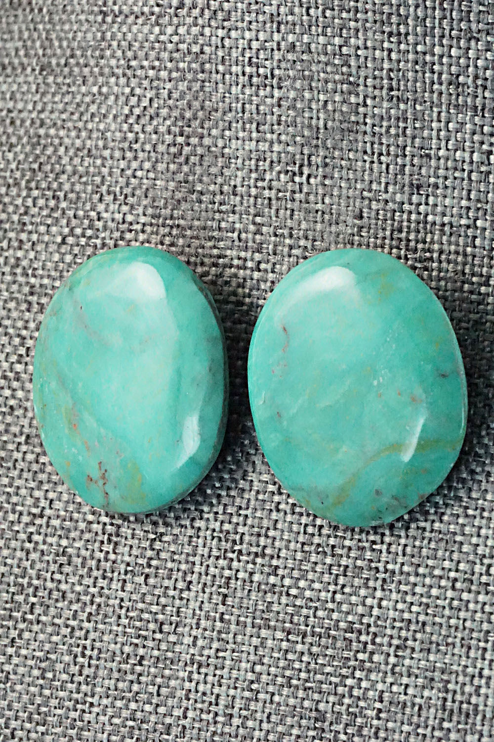 Turquoise & Sterling Silver Earrings - Joe & Joann Garcia