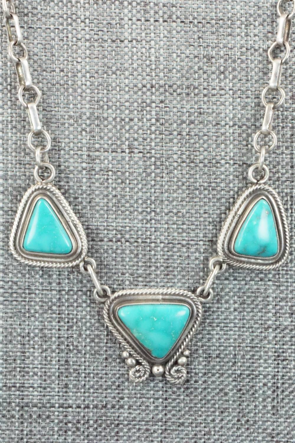 Turquoise & Sterling Silver Necklace - Derrick Gordon