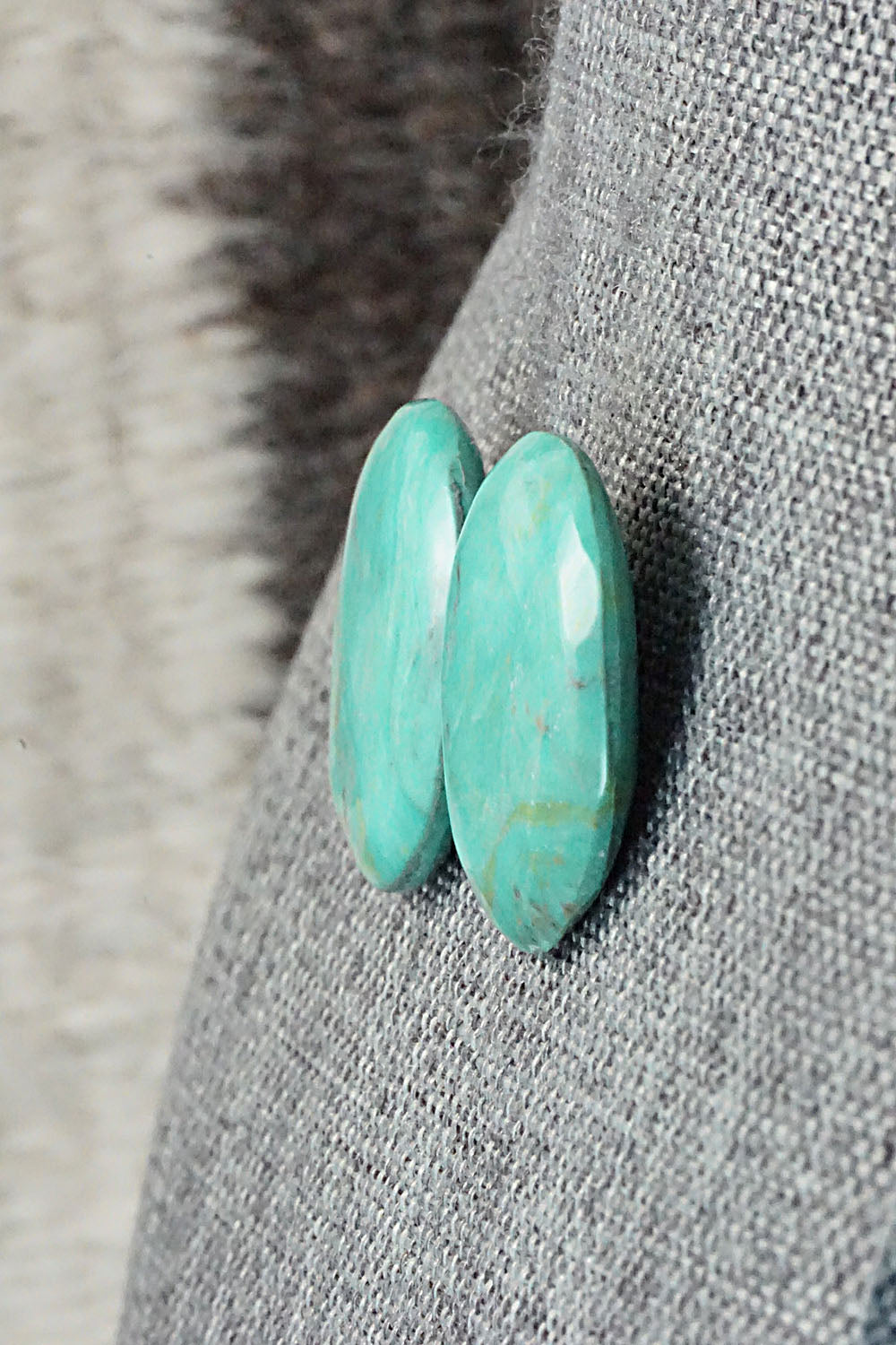 Turquoise & Sterling Silver Earrings - Joe & Joann Garcia