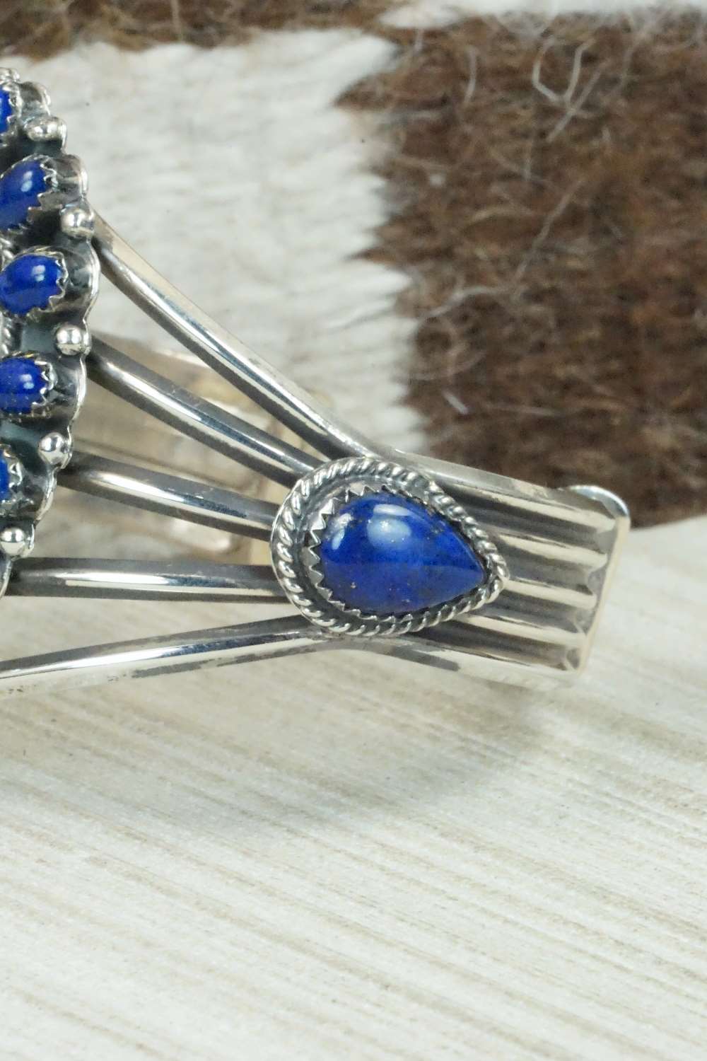 Lapis & Sterling Silver Bracelet - Navajo