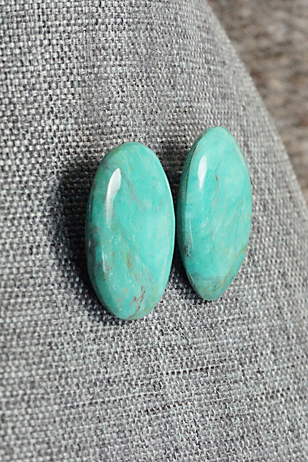 Turquoise & Sterling Silver Earrings - Joe & Joann Garcia