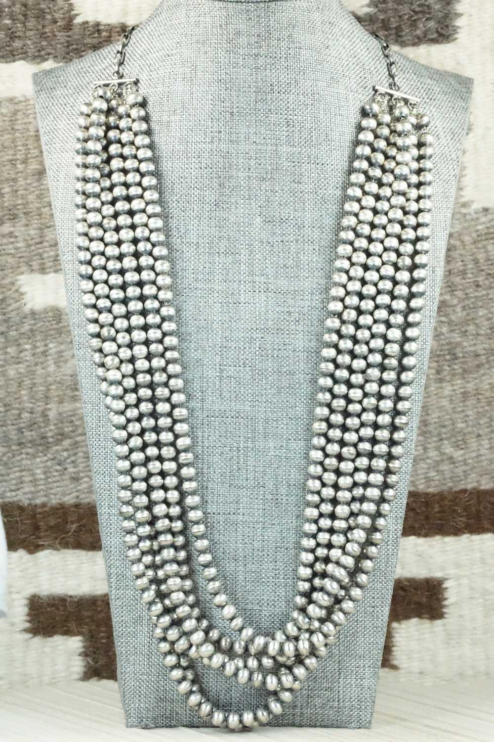 Sterling Silver Navajo Pearl Necklace - Jan Mariano