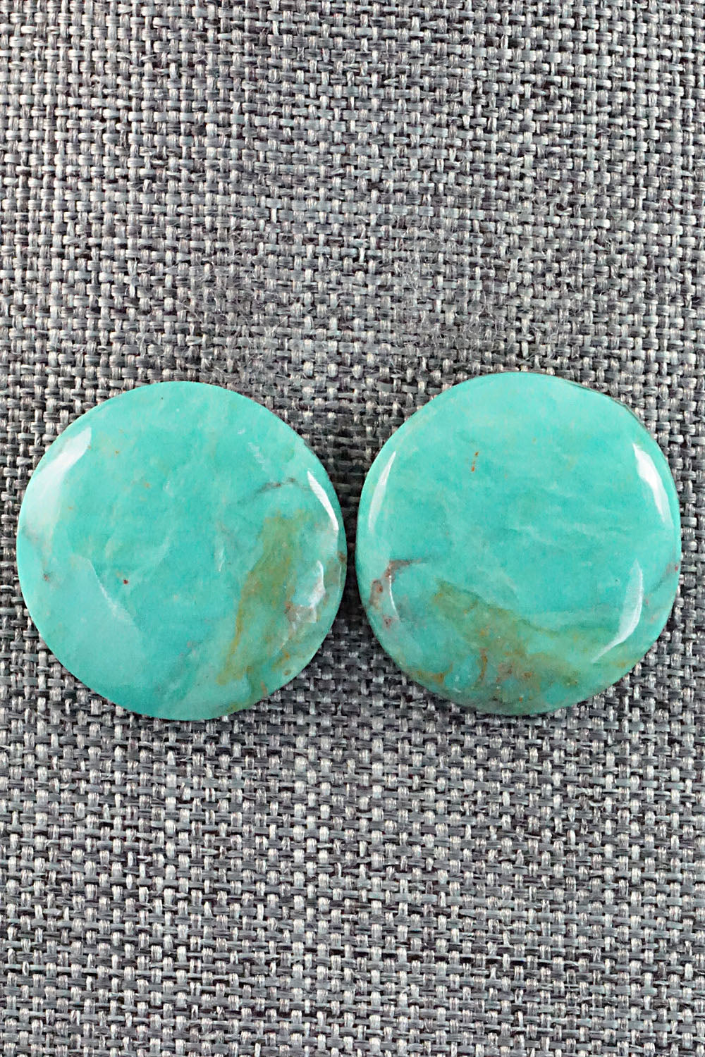 Turquoise & Sterling Silver Earrings - Joe & Joann Garcia