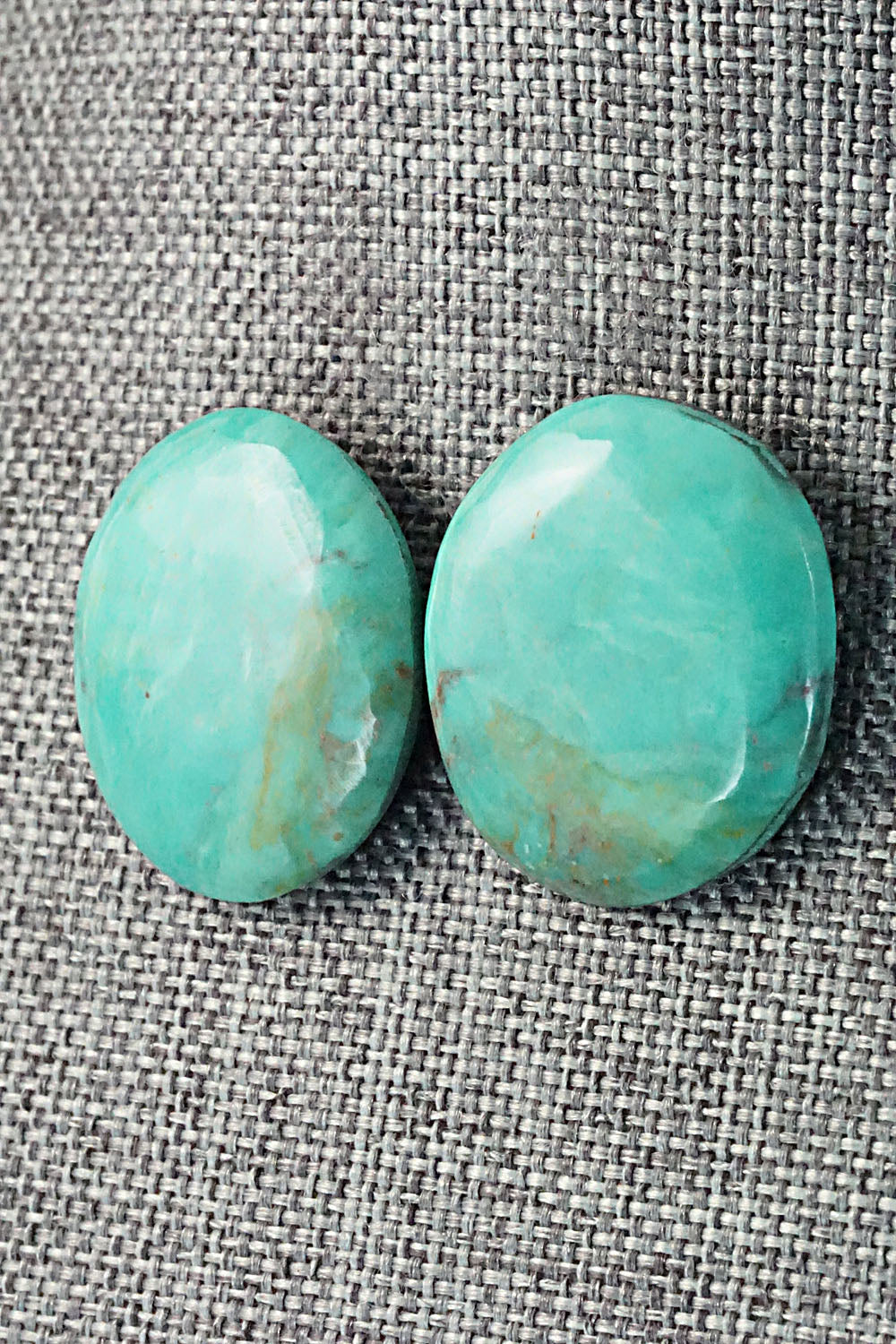 Turquoise & Sterling Silver Earrings - Joe & Joann Garcia