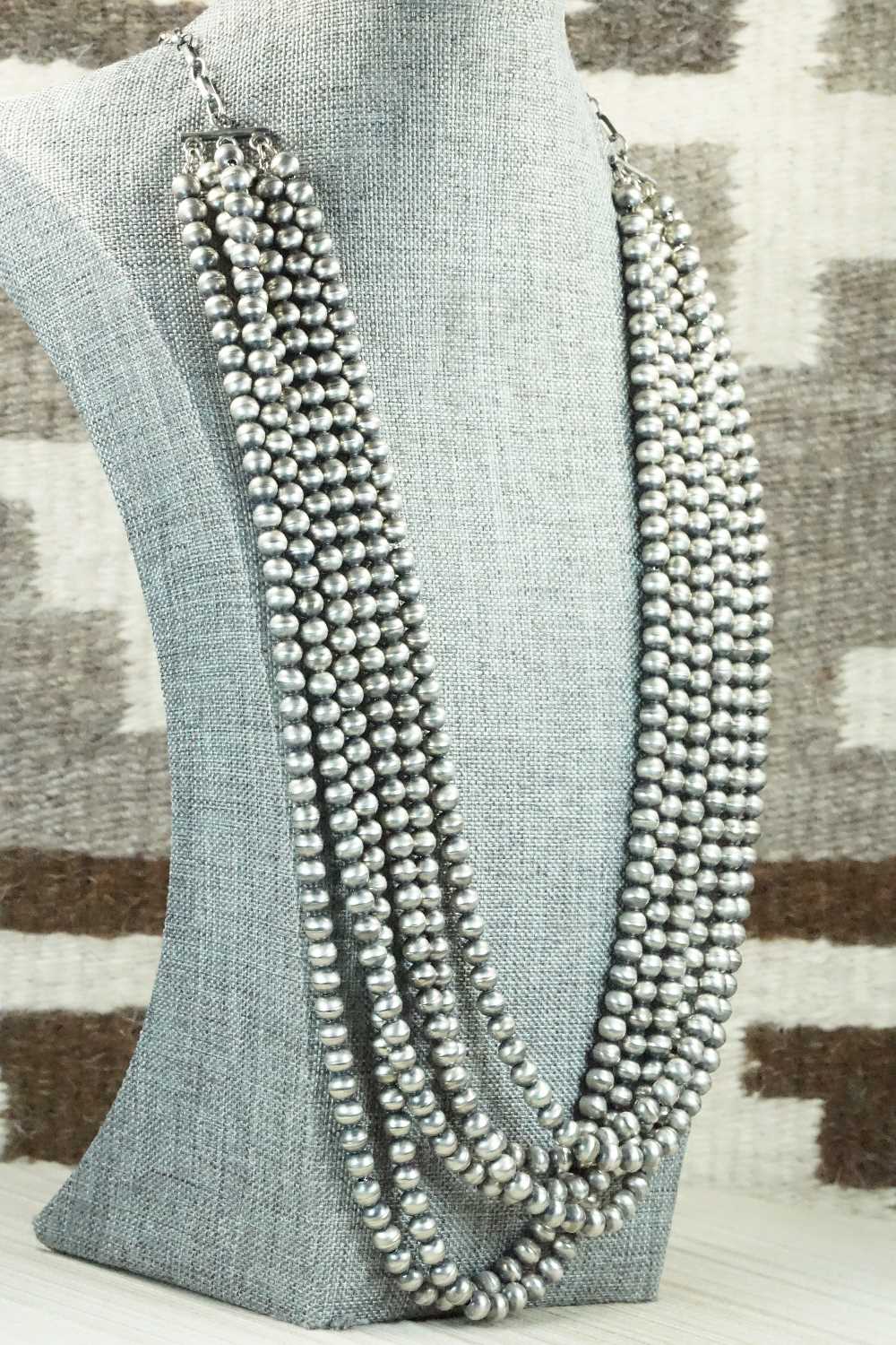 Sterling Silver Navajo Pearl Necklace - Jan Mariano