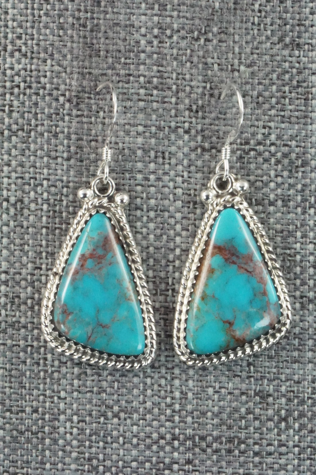 Turquoise & Sterling Silver Earrings - Sharon McCarthy