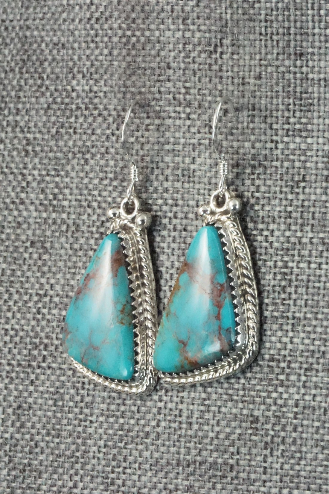 Turquoise & Sterling Silver Earrings - Sharon McCarthy