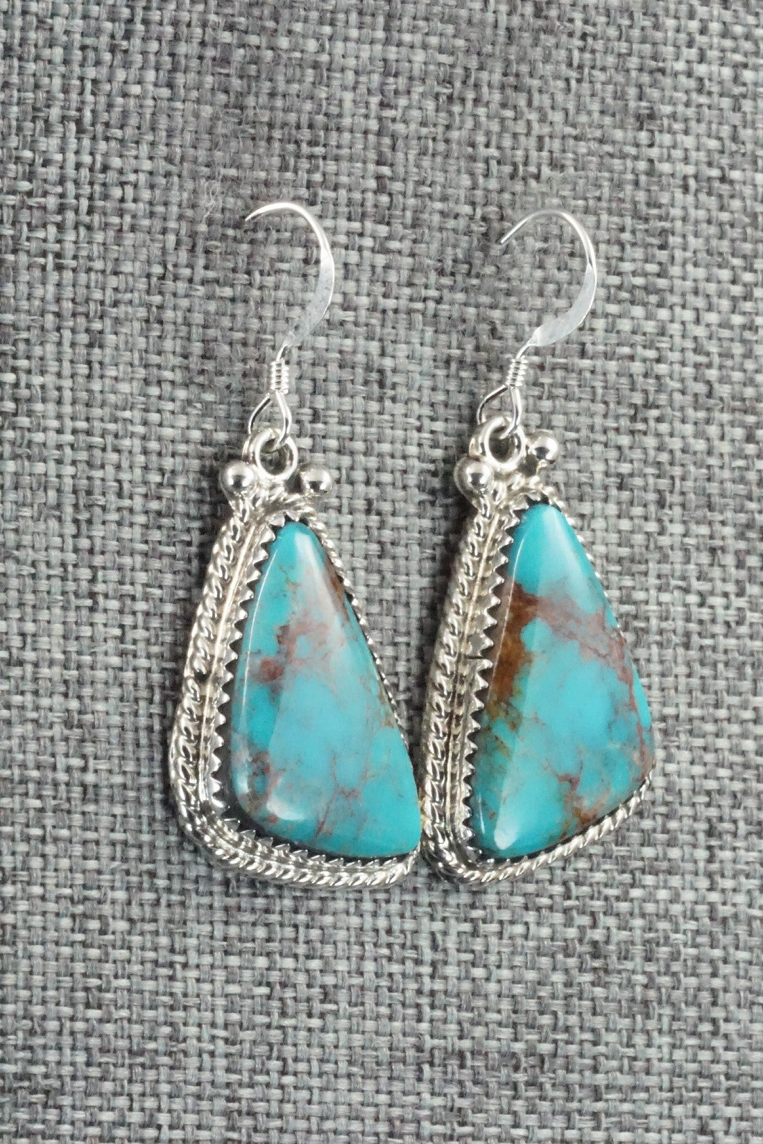Turquoise & Sterling Silver Earrings - Sharon McCarthy