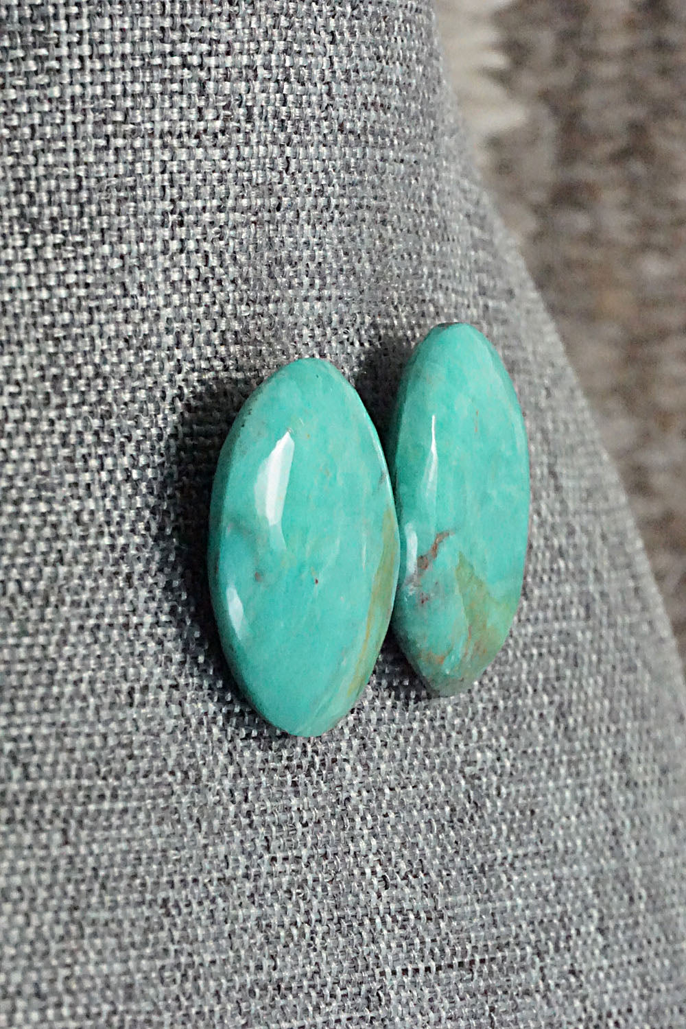 Turquoise & Sterling Silver Earrings - Joe & Joann Garcia
