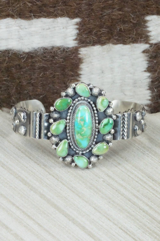 Turquoise & Sterling Silver Bracelet - Navajo