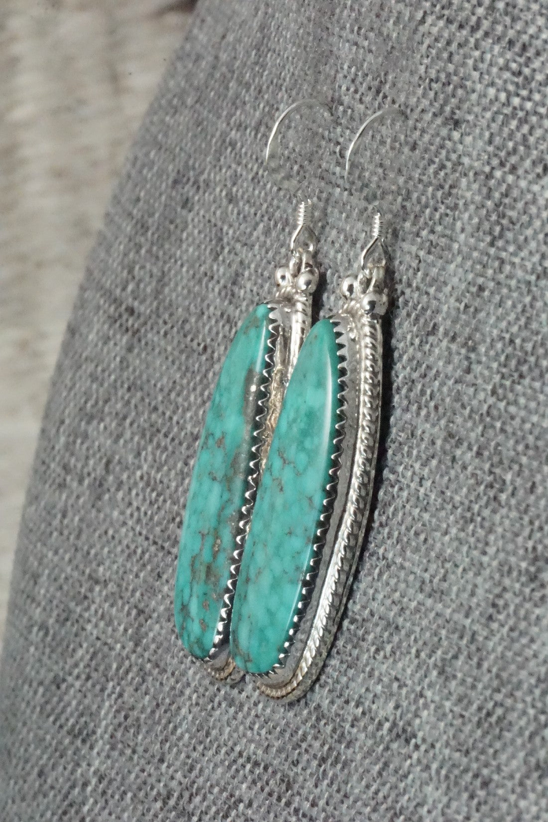 Turquoise & Sterling Silver Earrings - Sharon McCarthy