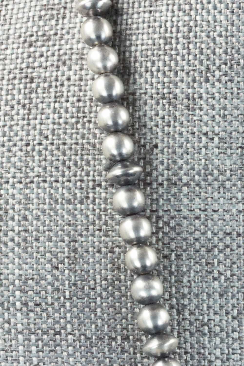 Spiny Oyster & Sterling Silver Pearl Necklace - Louise Joe