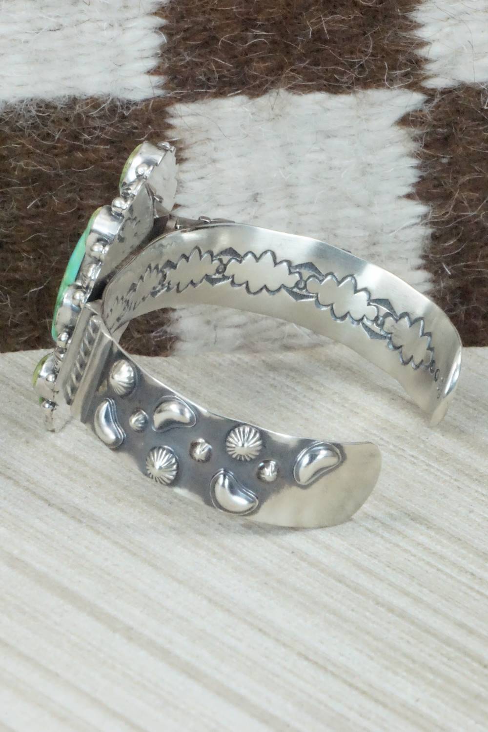 Turquoise & Sterling Silver Bracelet - Navajo