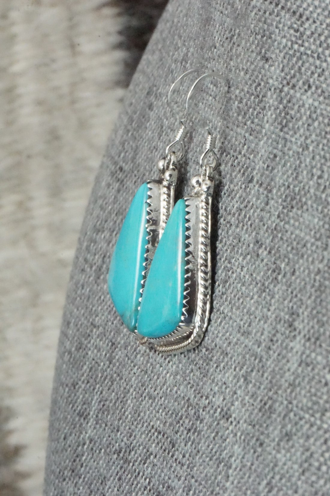 Turquoise & Sterling Silver Earrings - Sharon McCarthy