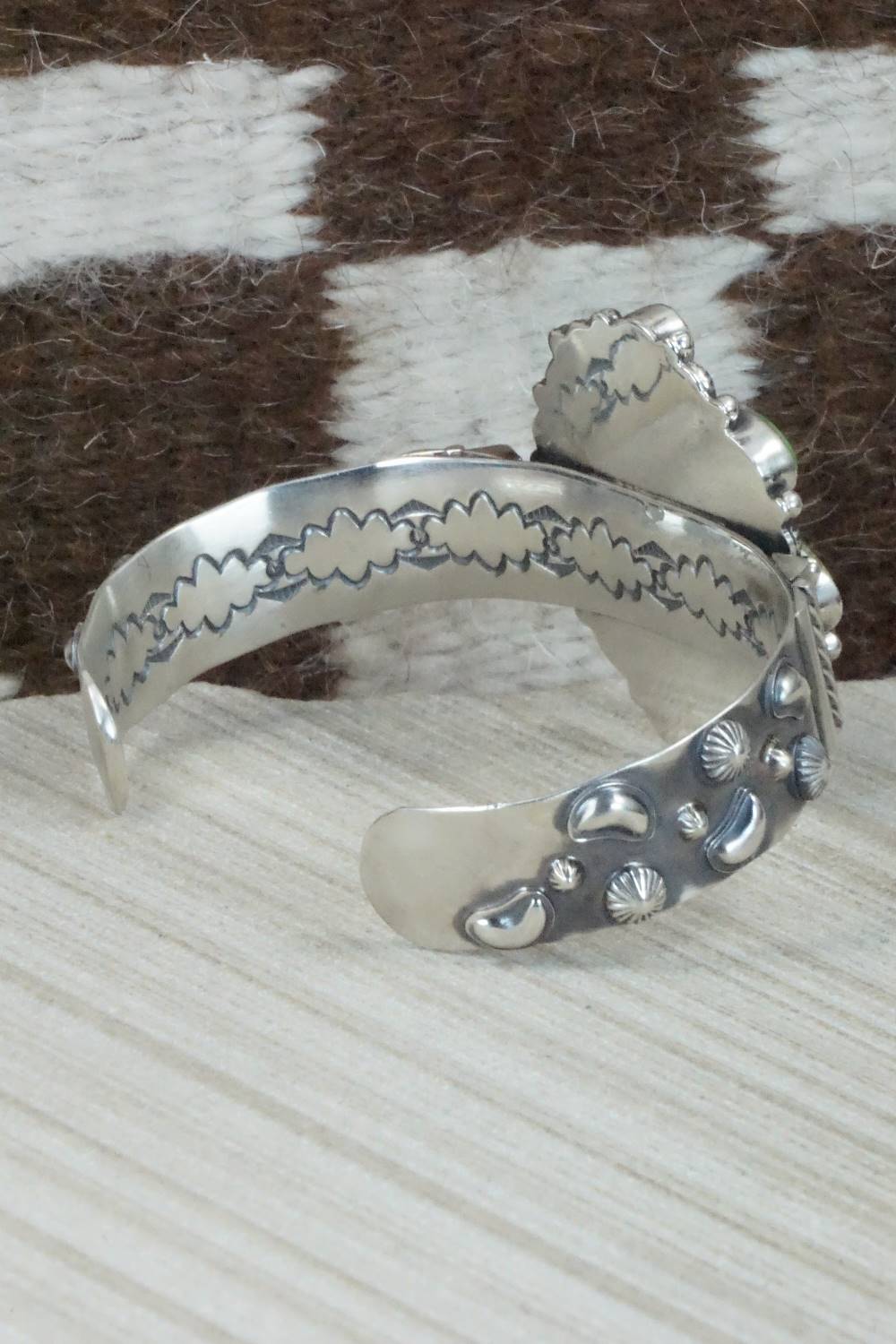 Turquoise & Sterling Silver Bracelet - Navajo