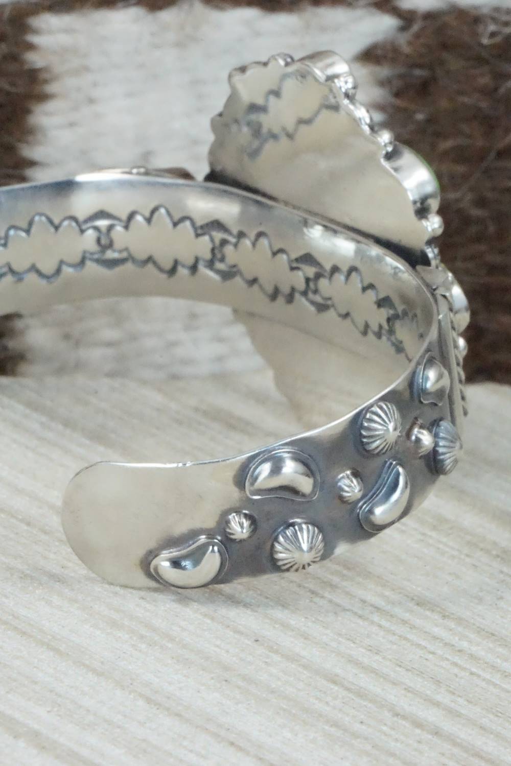 Turquoise & Sterling Silver Bracelet - Navajo