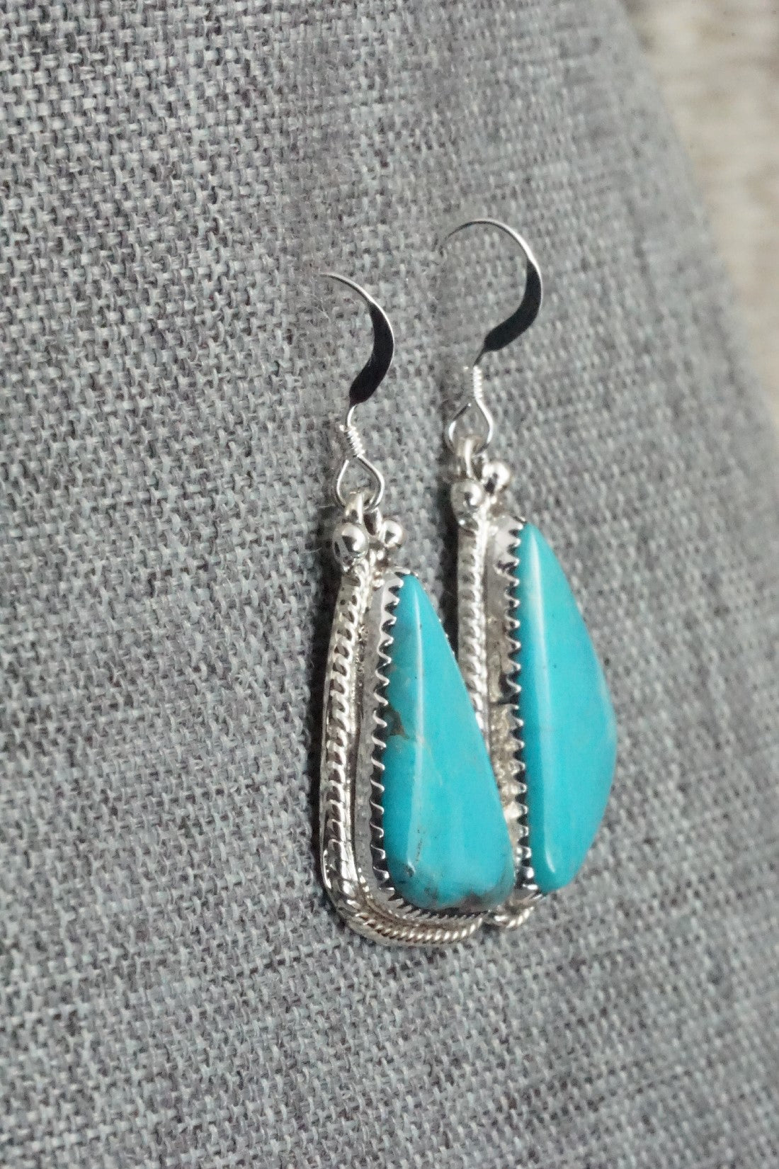 Turquoise & Sterling Silver Earrings - Sharon McCarthy