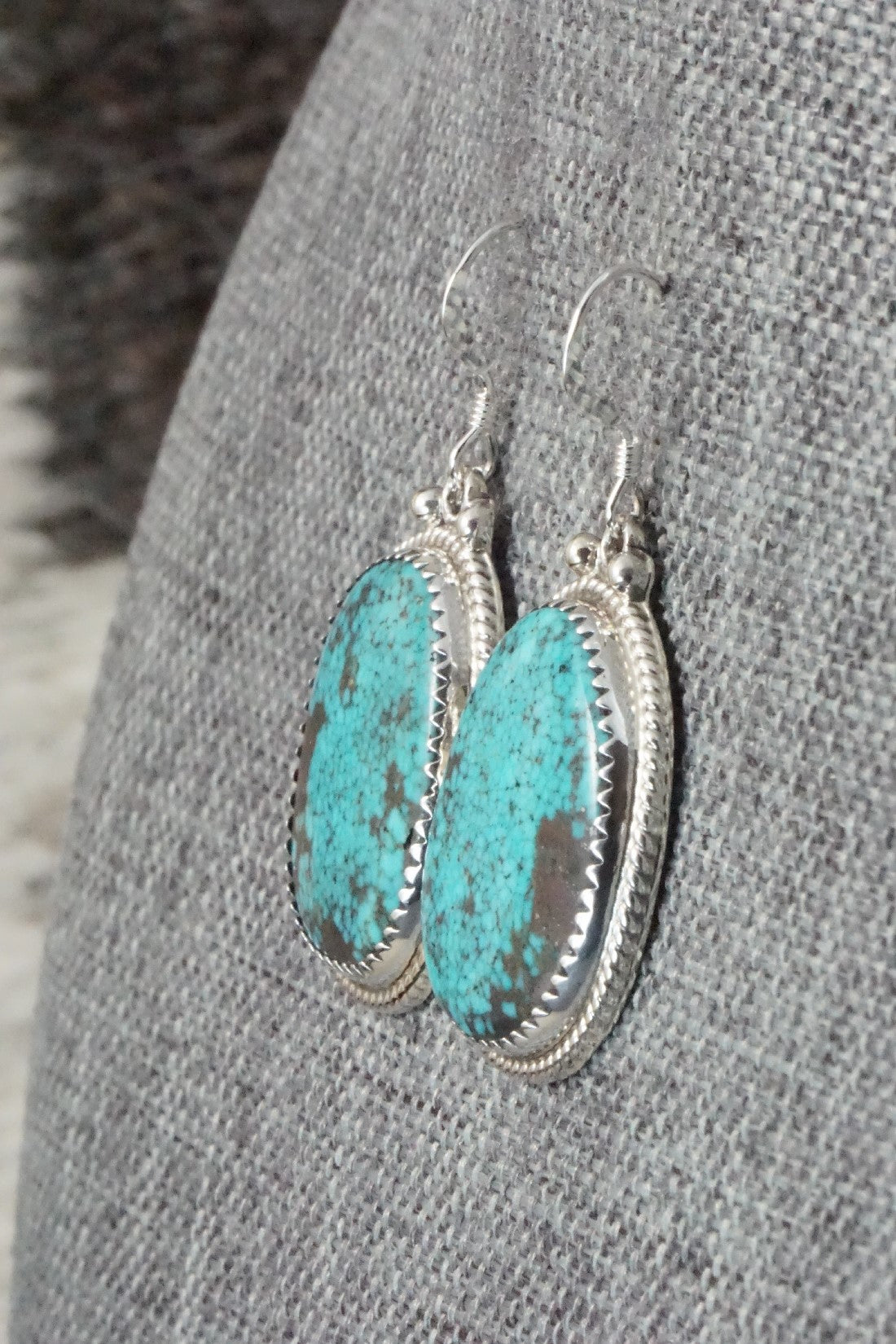 Turquoise & Sterling Silver Earrings - Sharon McCarthy