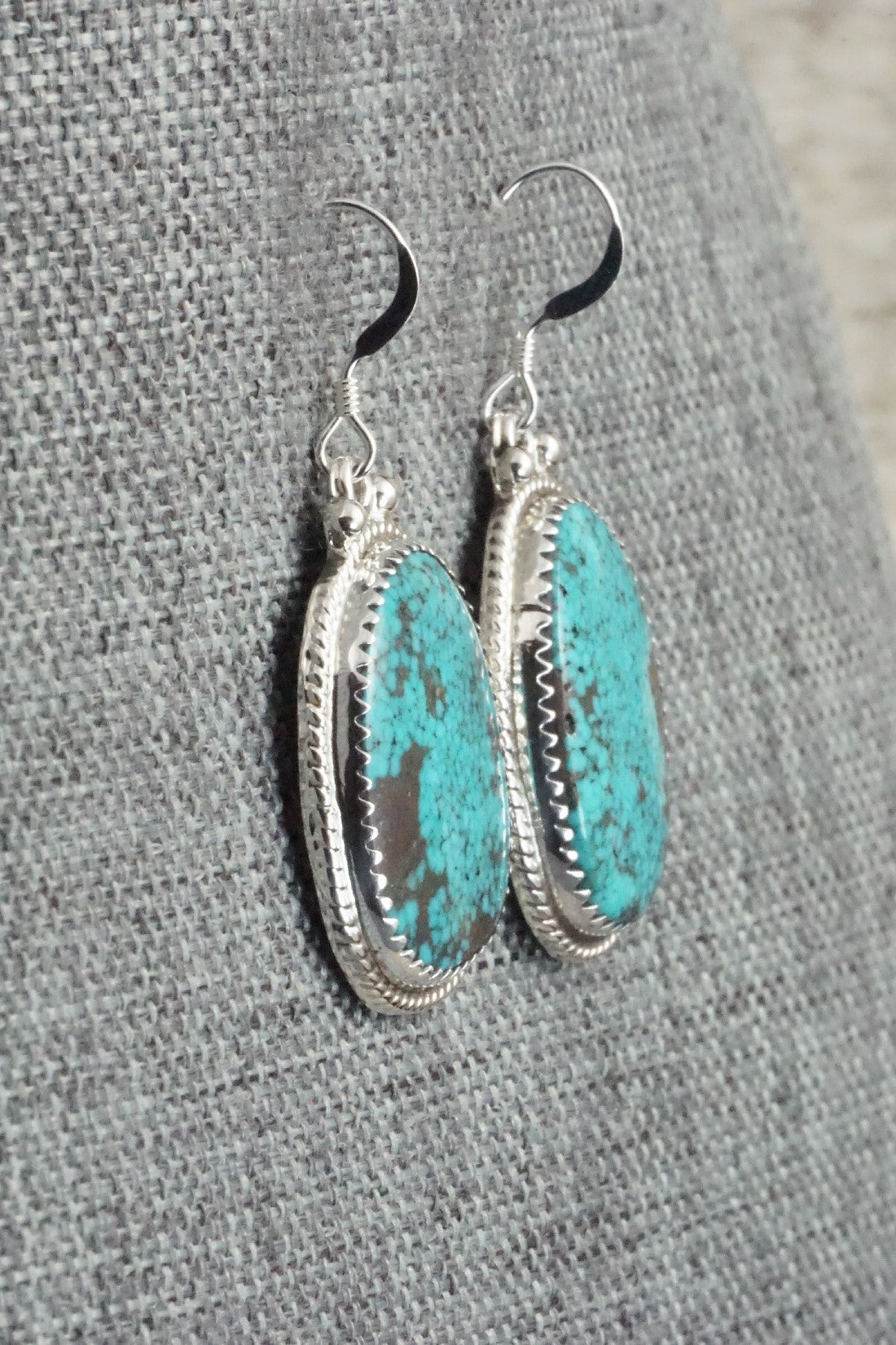 Turquoise & Sterling Silver Earrings - Sharon McCarthy