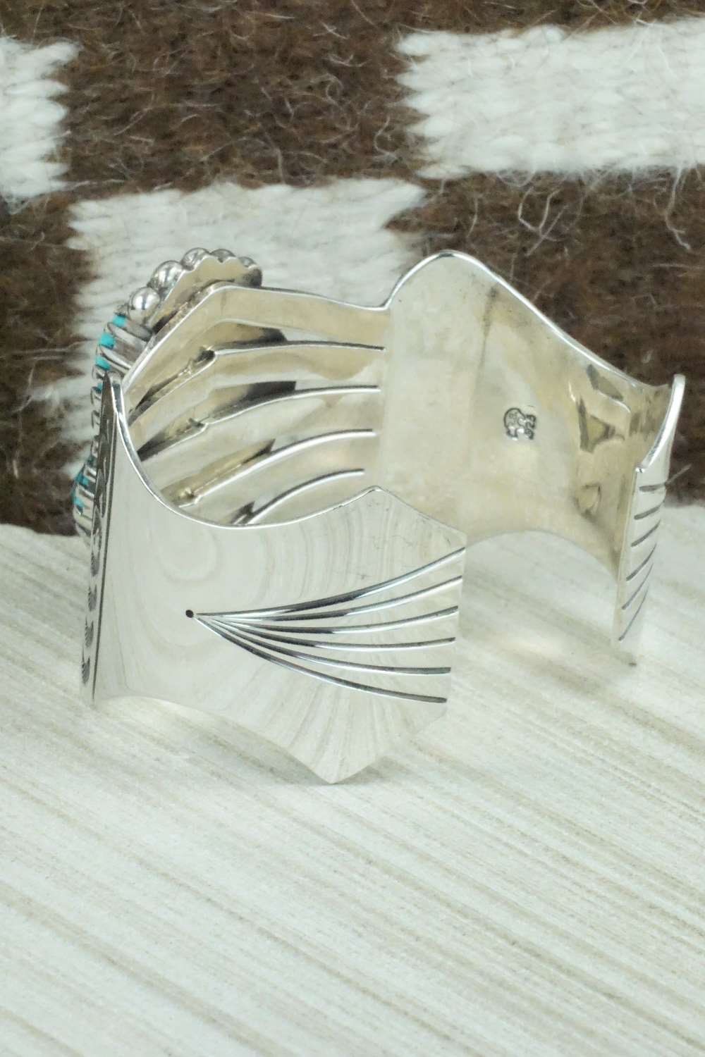 Turquoise & Sterling Silver Bracelet - Navajo