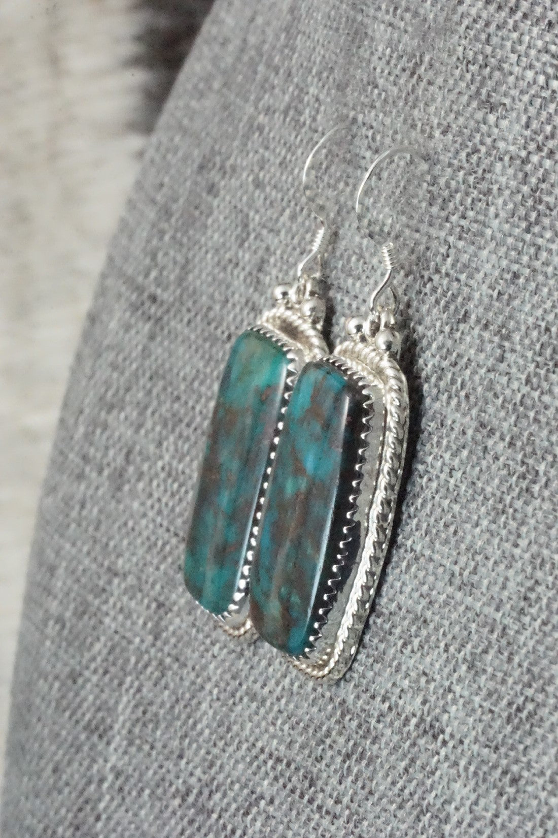 Turquoise & Sterling Silver Earrings - Sharon McCarthy