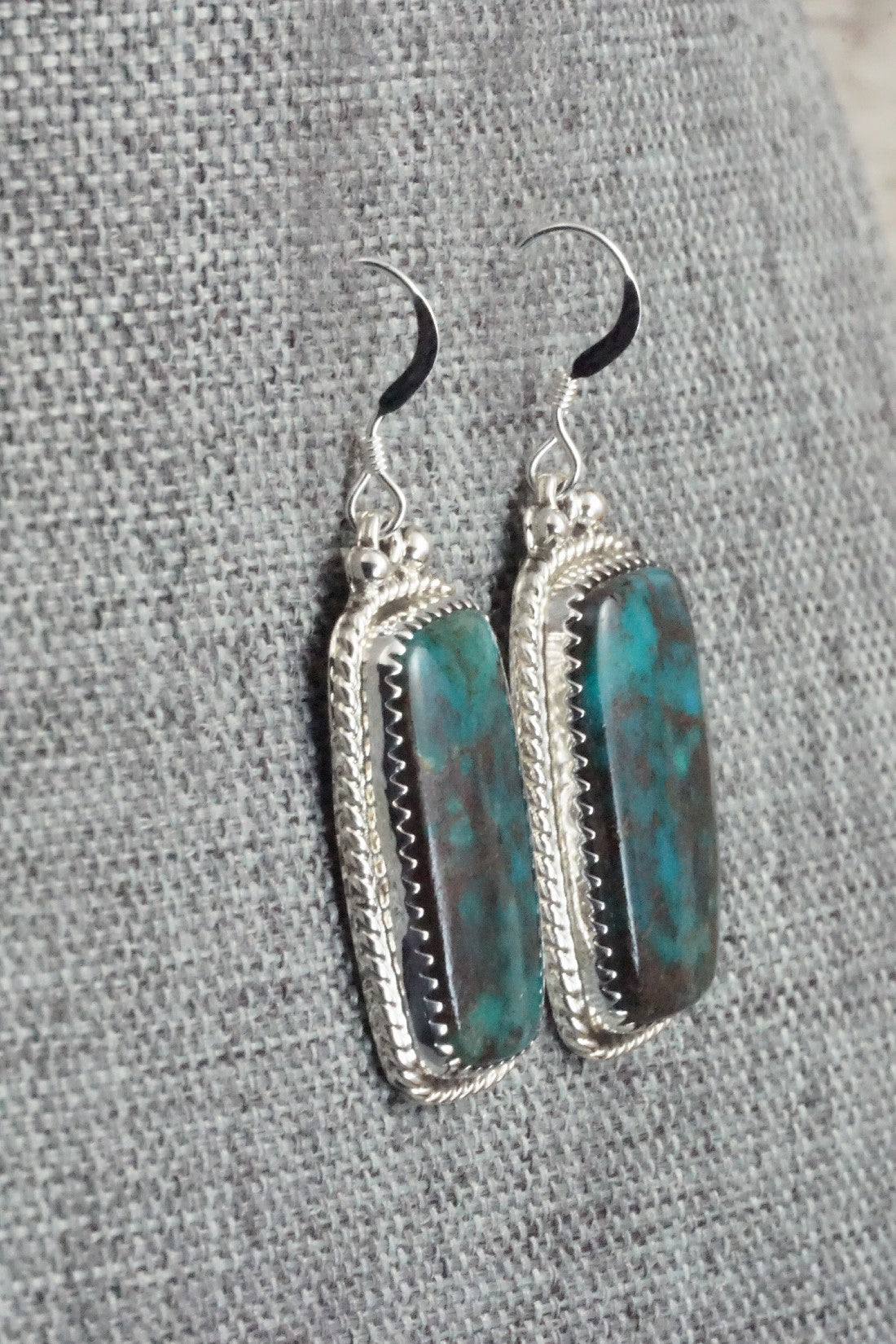 Turquoise & Sterling Silver Earrings - Sharon McCarthy