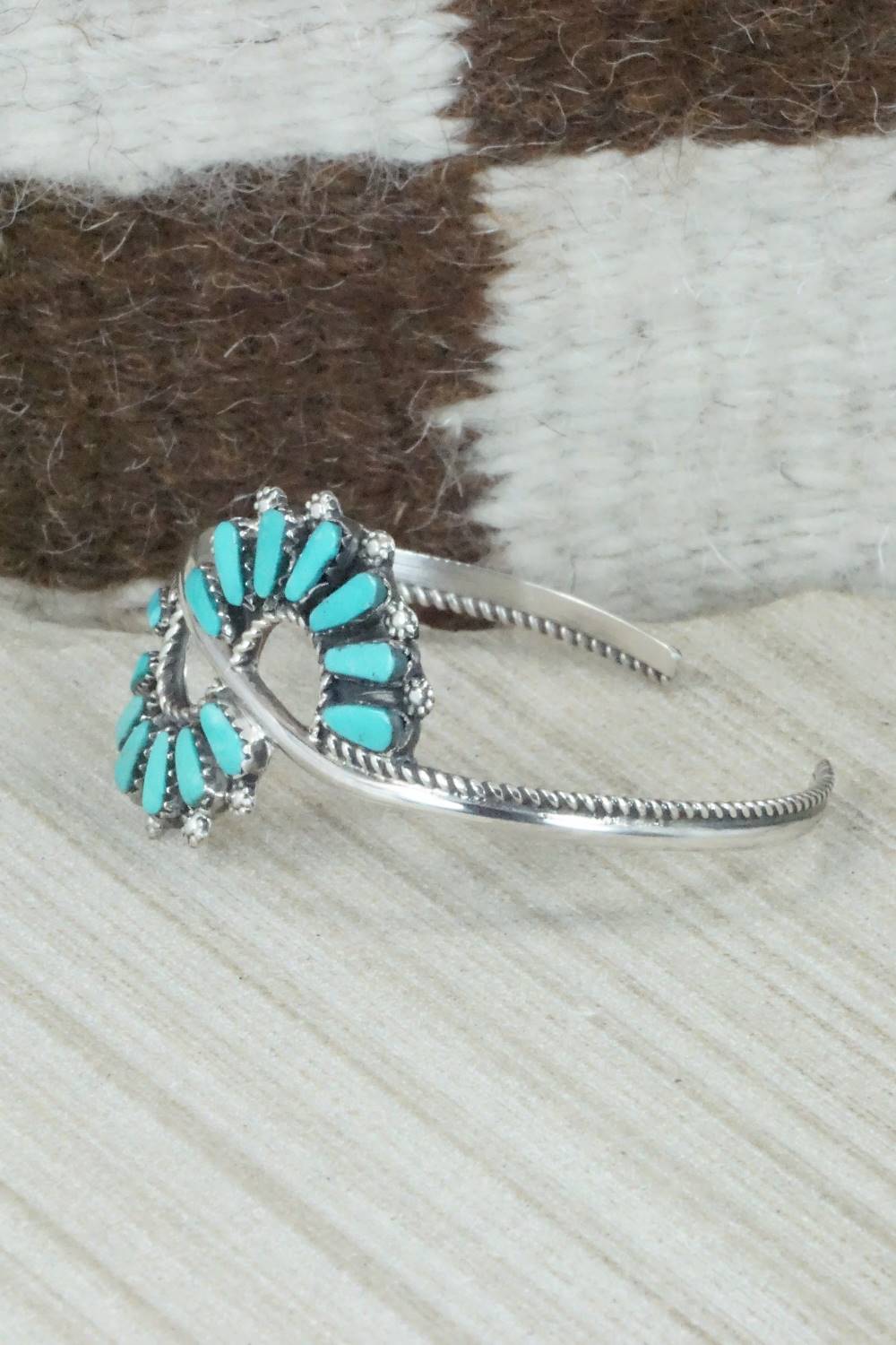 Turquoise & Sterling Silver Bracelet - Jean Paisano