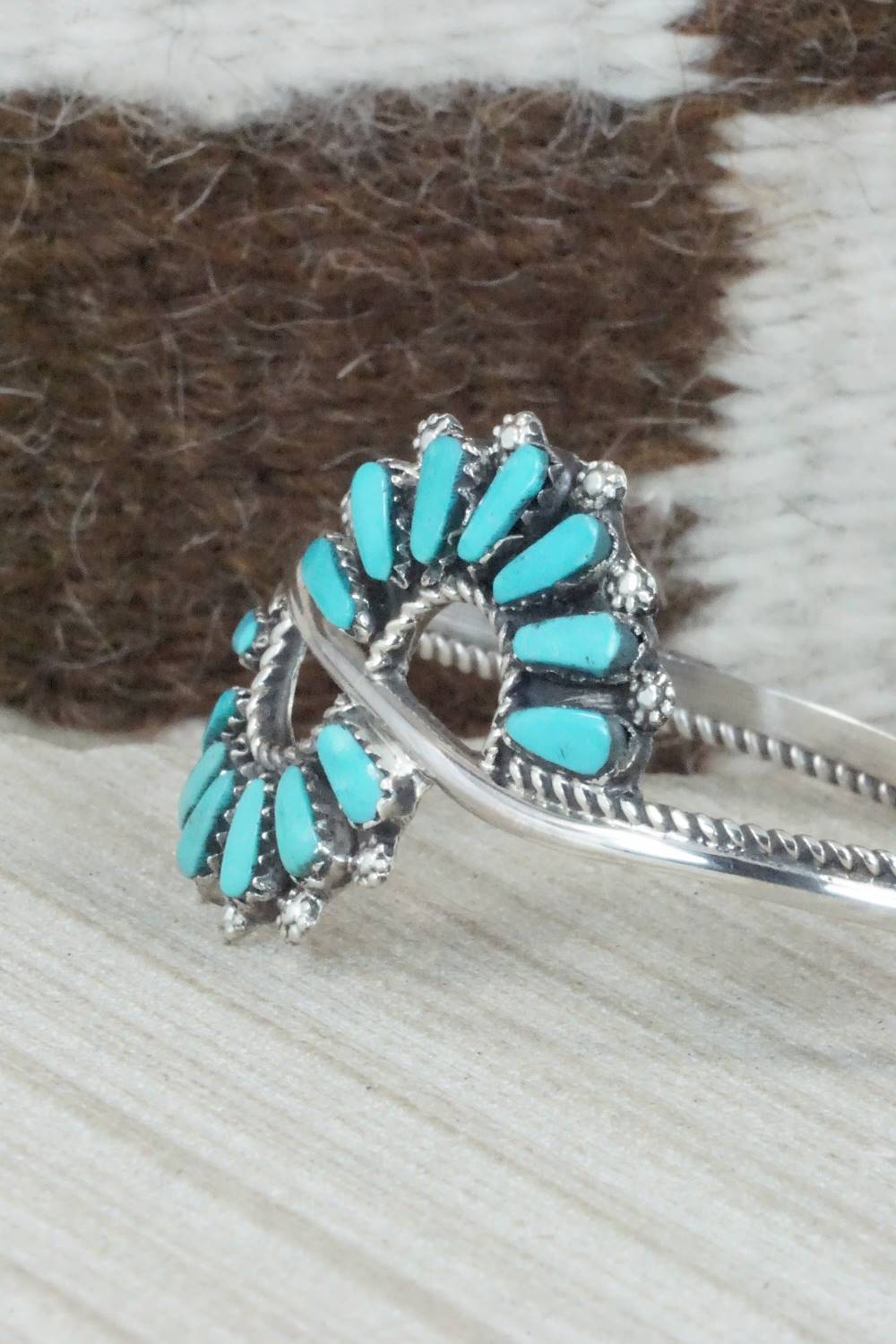 Turquoise & Sterling Silver Bracelet - Jean Paisano