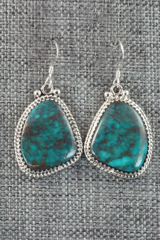 Turquoise & Sterling Silver Earrings - Sharon McCarthy