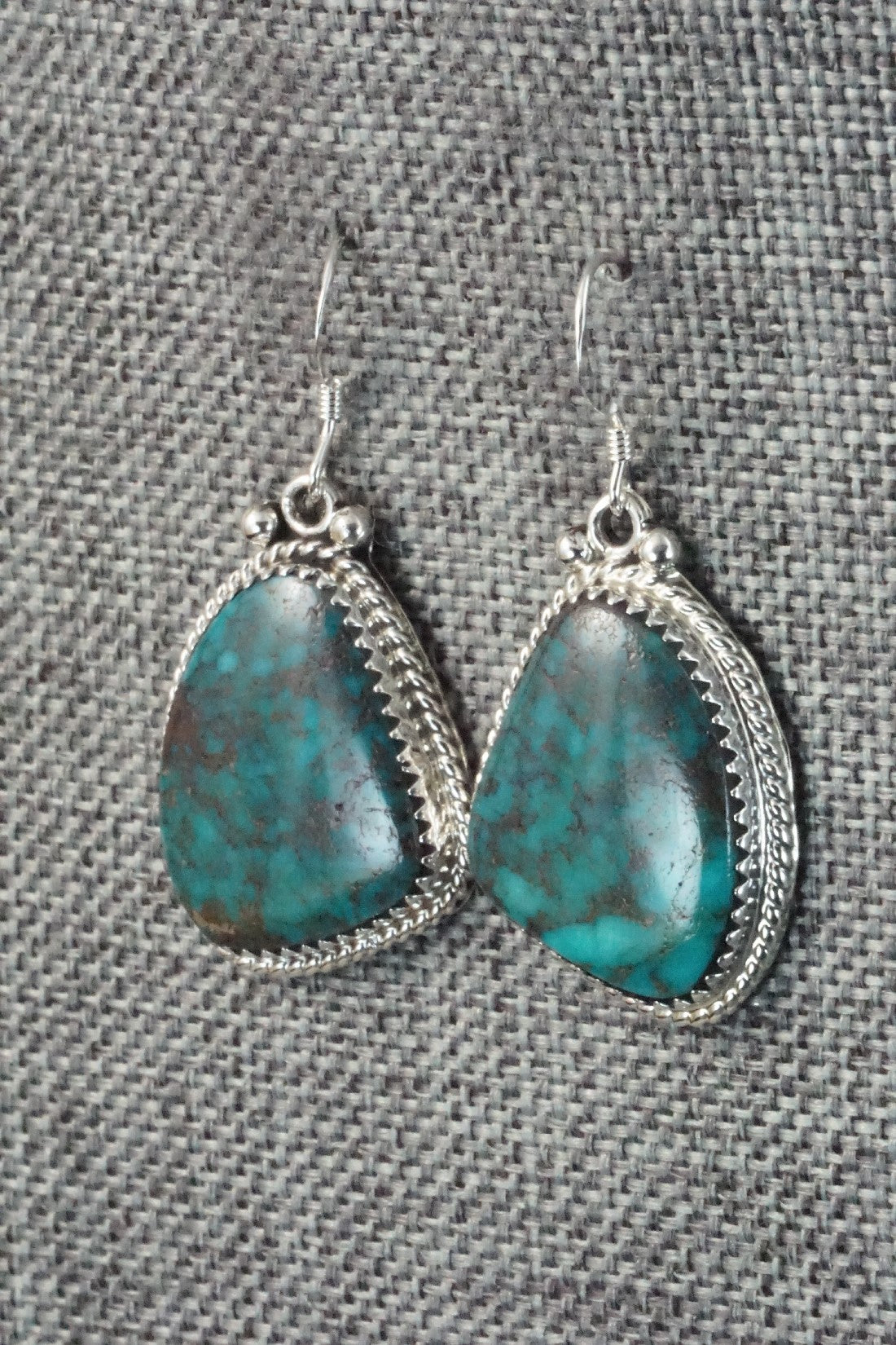 Turquoise & Sterling Silver Earrings - Sharon McCarthy