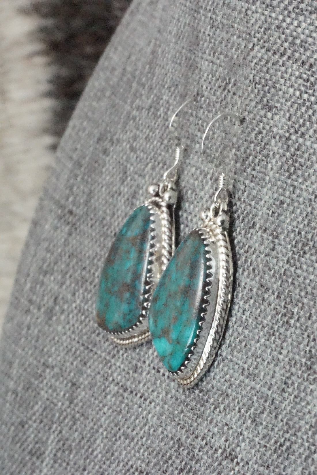 Turquoise & Sterling Silver Earrings - Sharon McCarthy