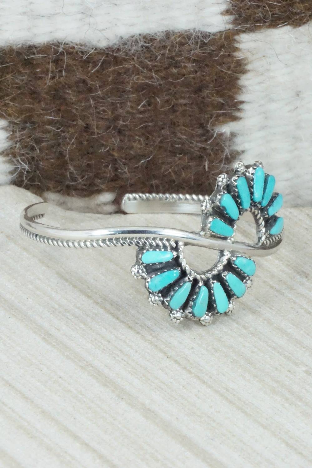 Turquoise & Sterling Silver Bracelet - Jean Paisano