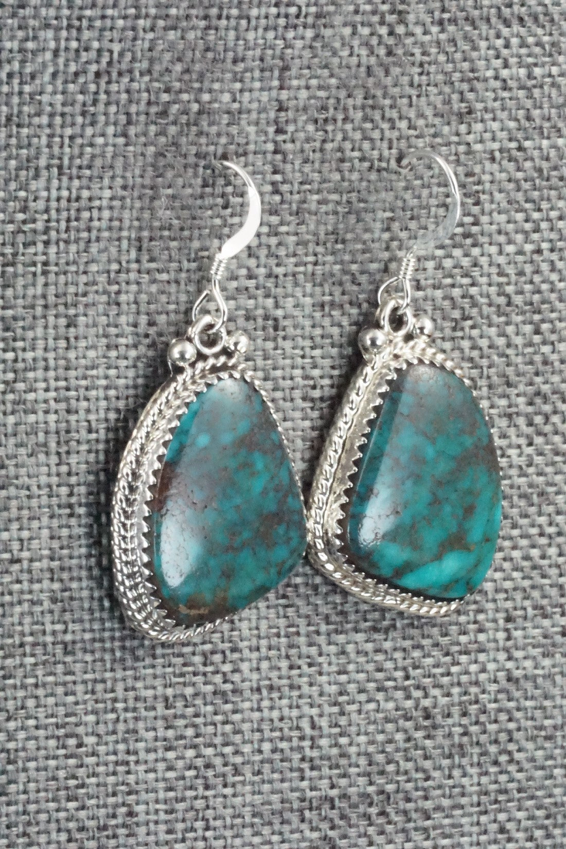 Turquoise & Sterling Silver Earrings - Sharon McCarthy