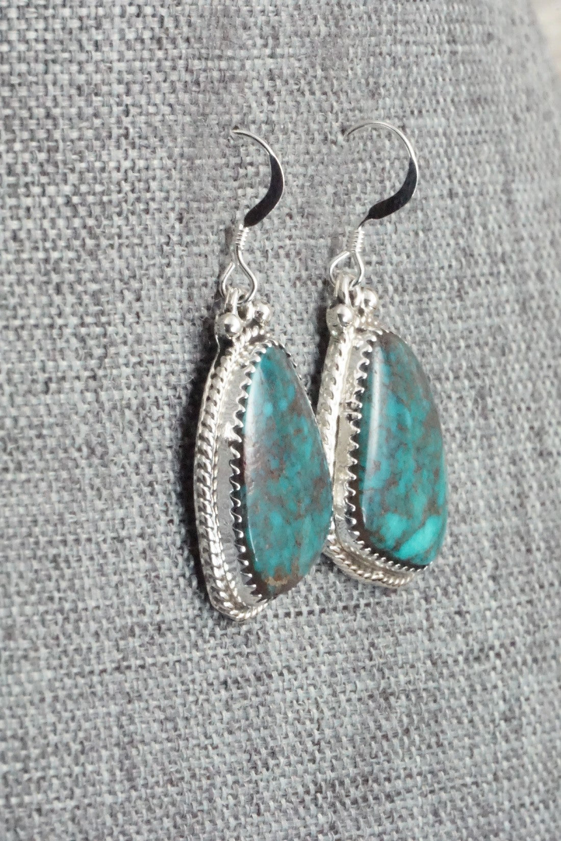 Turquoise & Sterling Silver Earrings - Sharon McCarthy
