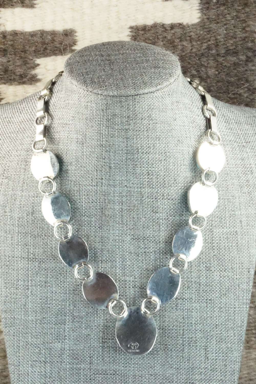 Turquoise & Sterling Silver Necklace - Navajo